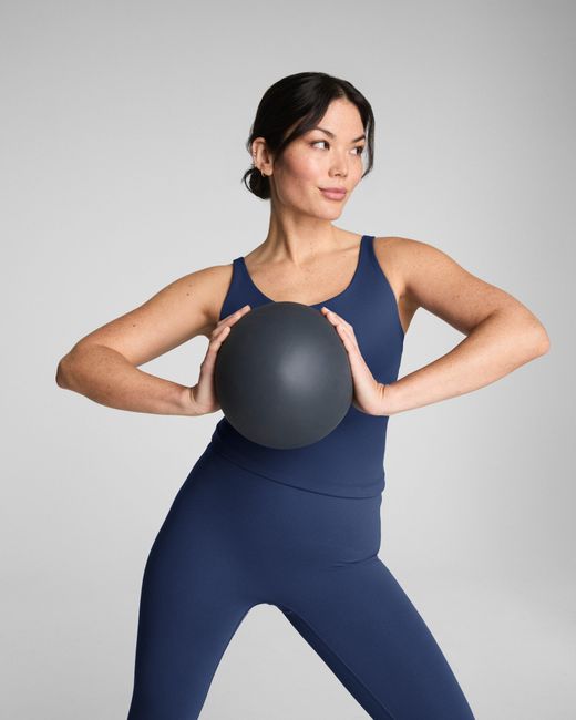 Spanx Blue Shapetm Coreluxe 7/8 Leggings With Mid-tummy Compression