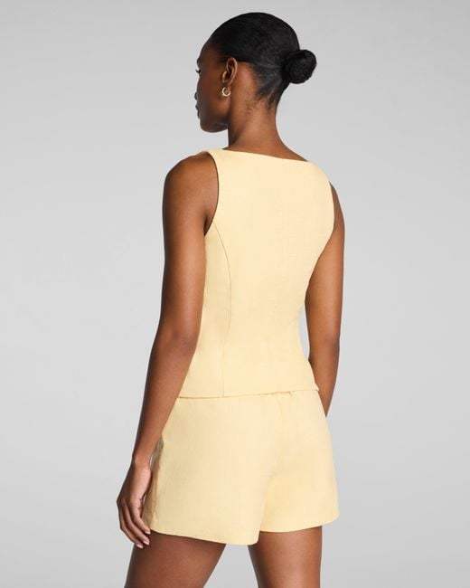 Spanx Natural Easybreezy Cotton Button-Down Vest
