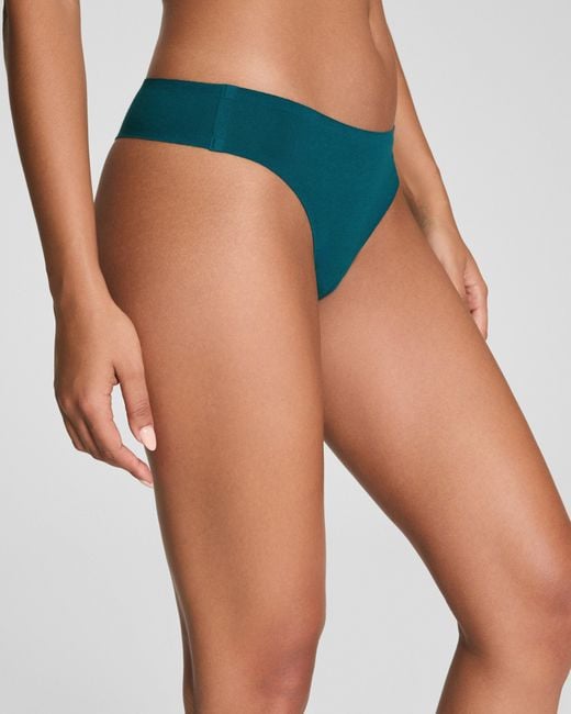 Spanx Pink Smooth Fit-To-You Supima Cotton Thong 3-Pack Box