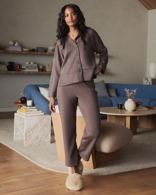 Spanx Brown Airessentials Slim Straight Pants