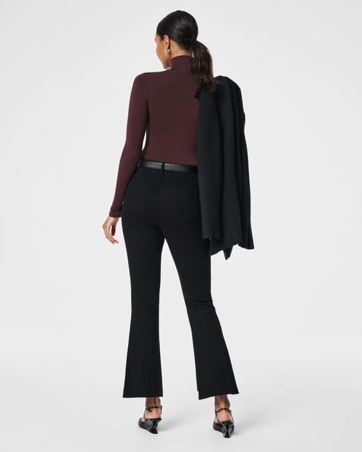 Spanx Step Hem Kick Flare Jeans in Blue Lyst