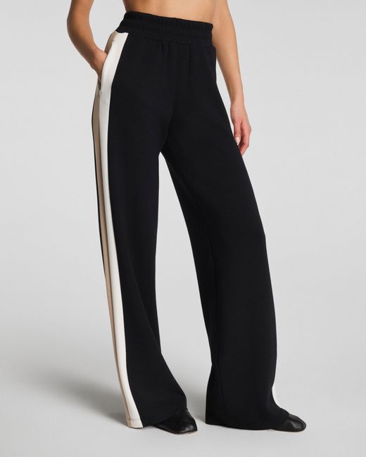 Spanx Black Airessentials Colorblock Track Pants