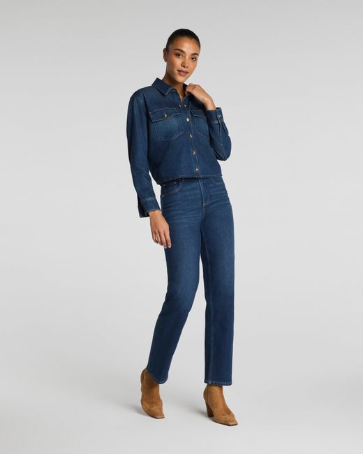 Spanx Blue Shacket