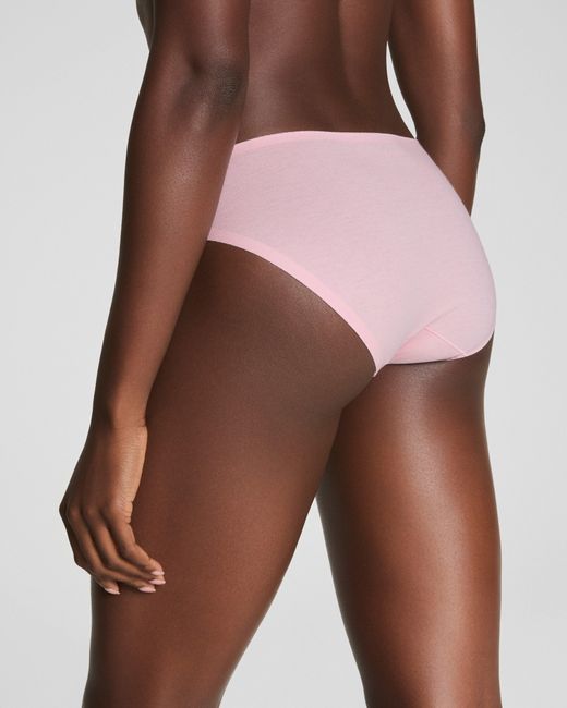 Spanx Purple Smooth Fit-To-You Supima Cotton Bikini 3-Pack