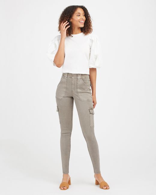 spanx stretch twill ankle cargo pant