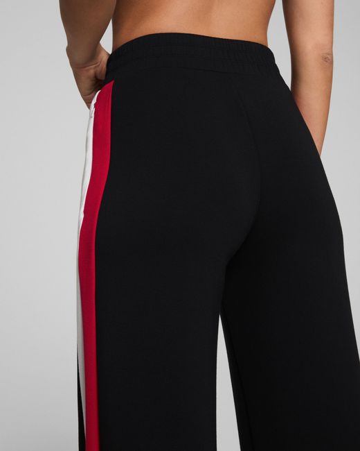 Spanx Black Airessentials® Colorblock Wide Leg Track Pant