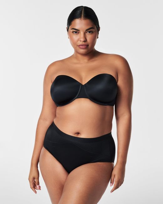 Spanx Black Smooth Suit Your Fancy Strapless Bra