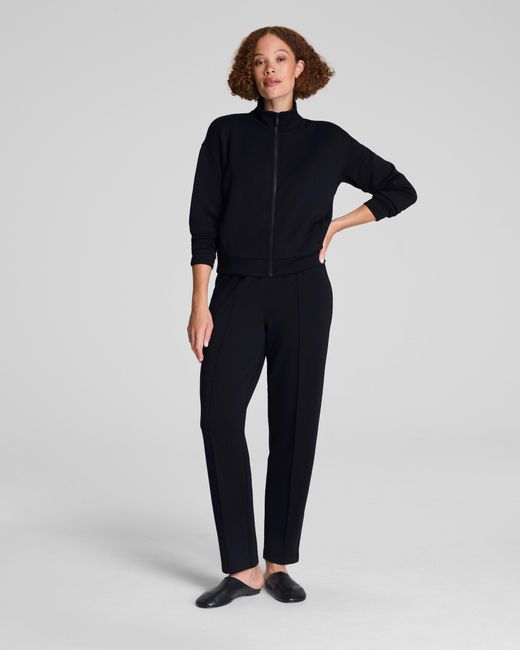 Spanx Blue Airessentials Brushed Full Zip Jacket
