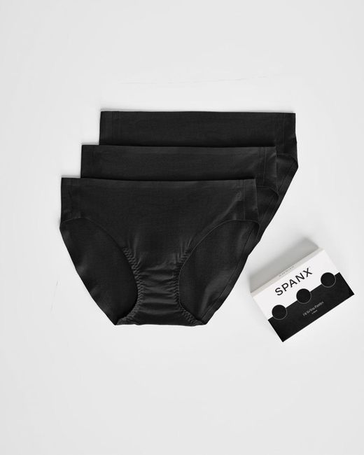 Spanx Fittoyou Superlight Smoothing Bikini 3pack Box in Black Lyst