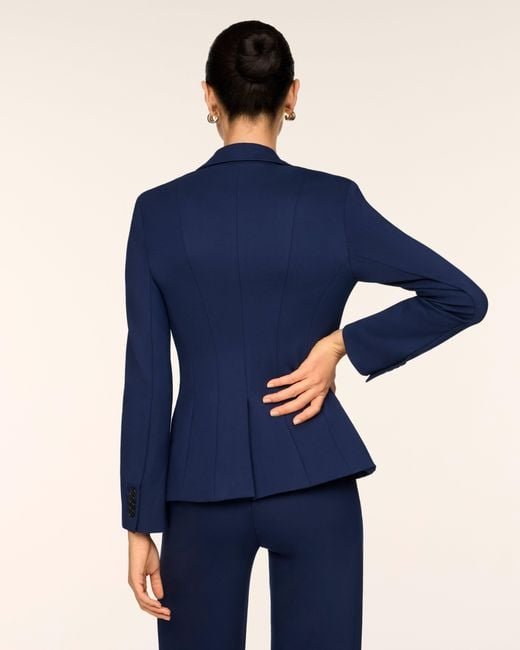 Spanx Blue Ponte Tailored Blazer