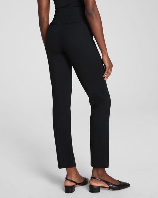 Spanx Black Supersmooth Perfectfit Ponte Slim Straight Pants