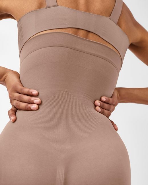 Spanx Multicolor Seamless Power Sculpting High-waisted Mid-thigh Short