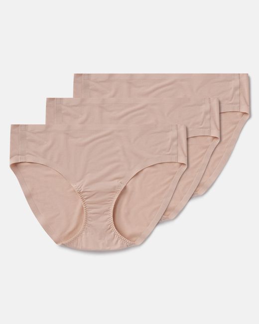 Spanx Natural Smooth Fit-To-You Modal Cotton Bikini 3-Pack Box