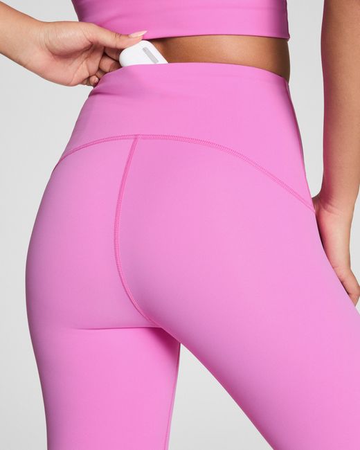 Spanx Pink Shape Booty Boost 7/8 Leggings