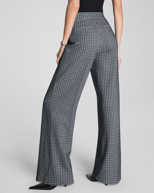 Spanx Gray Supersmooth Perfectfit Ponte Wide Leg Pants