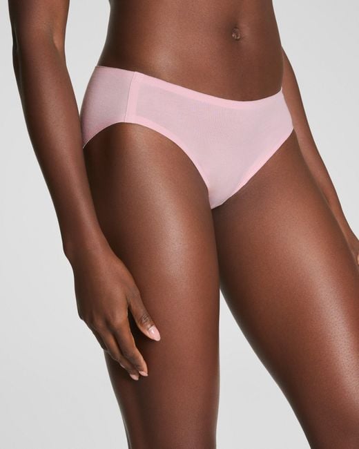 Spanx Purple Smooth Fit-To-You Supima Cotton Bikini 3-Pack