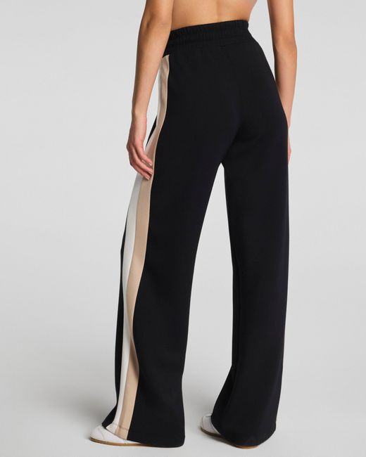 Spanx Black Airessentials Colorblock Track Pants