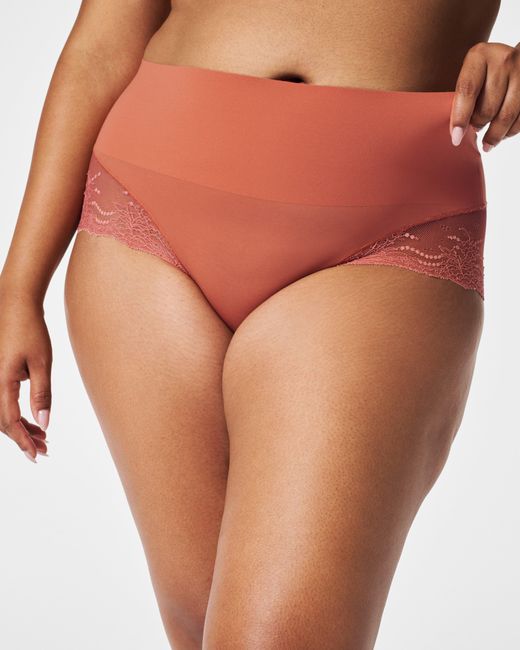 Spanx Pink Undie-tectable® Smoothing Lace Hi-hipster Panty