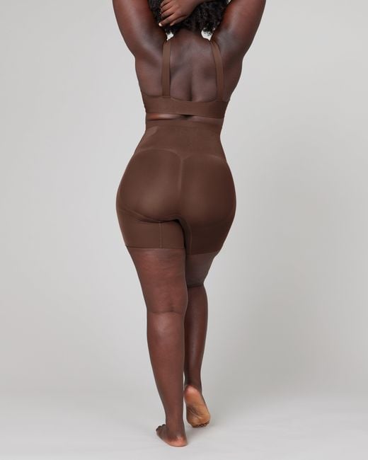 Spanx Brown Sculpt Oncore Mid-Thigh Shorts