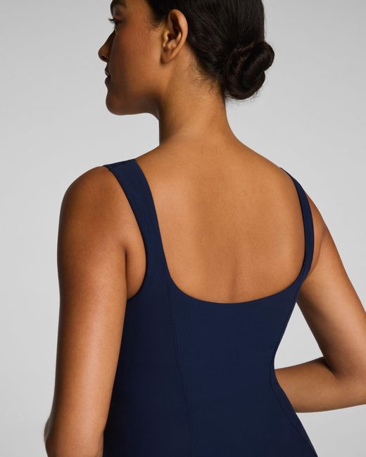 Spanx Blue Onform Low-Back Tank Top