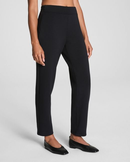 Spanx Black Airessentials Slim Straight Pants