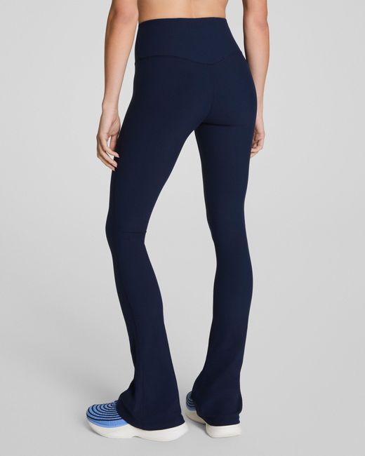 Spanx Blue Smooth Onform Micro Flare Pants