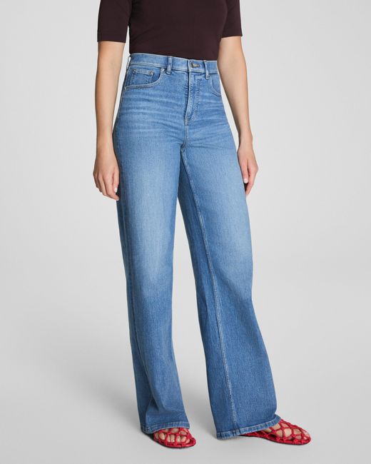 Spanx Blue Shape Authentic 360 Wide Leg Jeans, Elysian