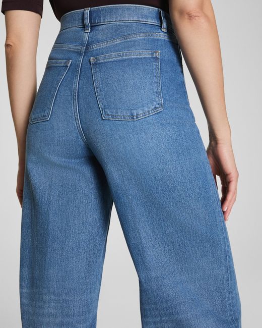 Spanx Blue Shape Authentic 360 Wide Leg Jeans, Elysian