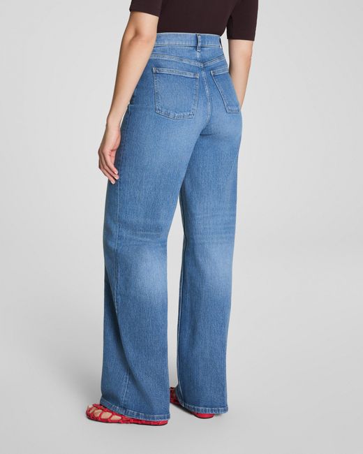 Spanx Blue Shape Authentic 360 Wide Leg Jeans, Elysian