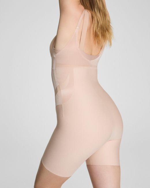 Spanx Natural Supersculpt Transform Open-Bust Mid-Thigh Bodysuit