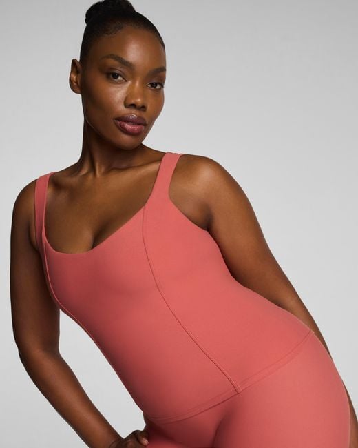 Spanx Red Onform Low-Back Tank Top