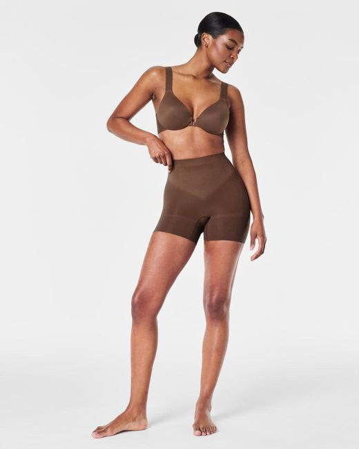 Spanx Brown Seamless Power Sculpting Shorty