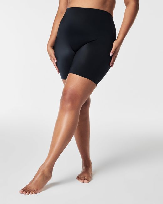 Spanx Blue Suit Your Fancy Shaping Low Back Mid-thigh Short