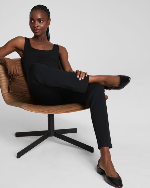 Spanx Black Supersmooth Perfectfit Ponte Slim Straight Pants