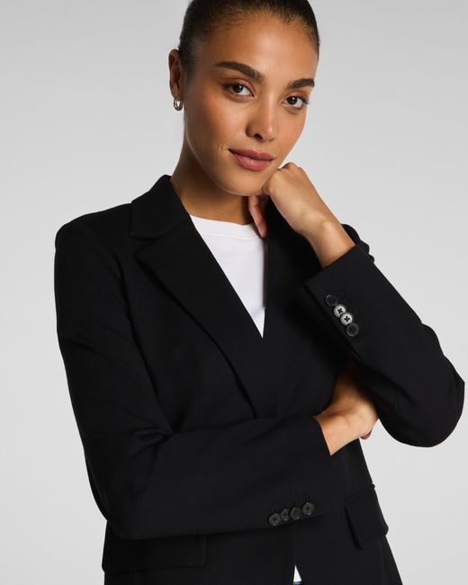 Spanx Blue Ponte Tailored Blazer