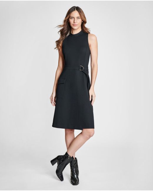 Spanx  Ponte Cargo Dress in Black | Lyst