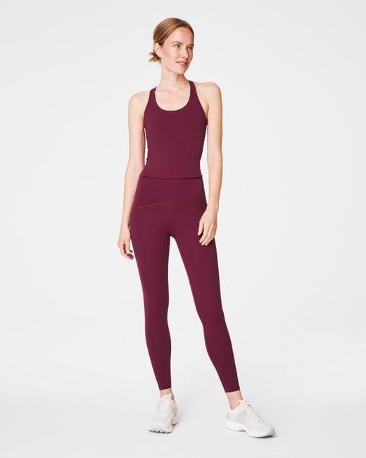 Spanx Red Shape Booty Boost Full Length Leggings