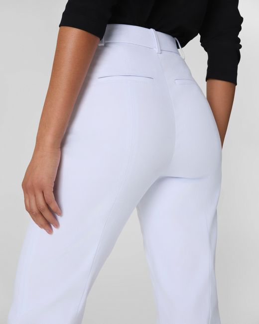 Spanx White Supersmoothtm Stretch Twill Slim Straight Pant