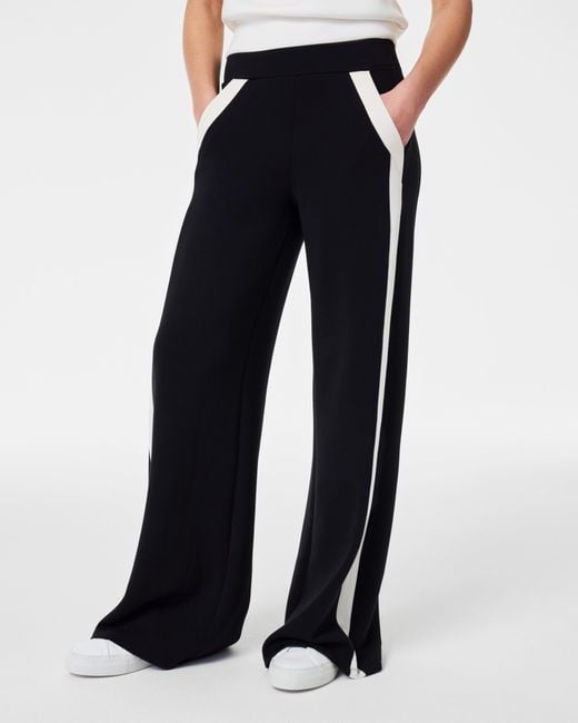 Spanx Airessentials Striped Track Pant in Blue
