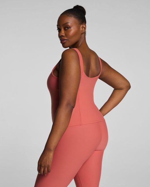 Spanx Red Onform Low-Back Tank Top