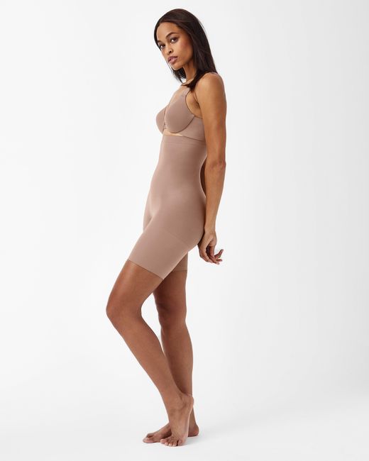 Spanx Multicolor Seamless Power Sculpting High-waisted Mid-thigh Short
