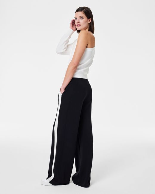 Spanx Blue Airessentials Striped Track Pant