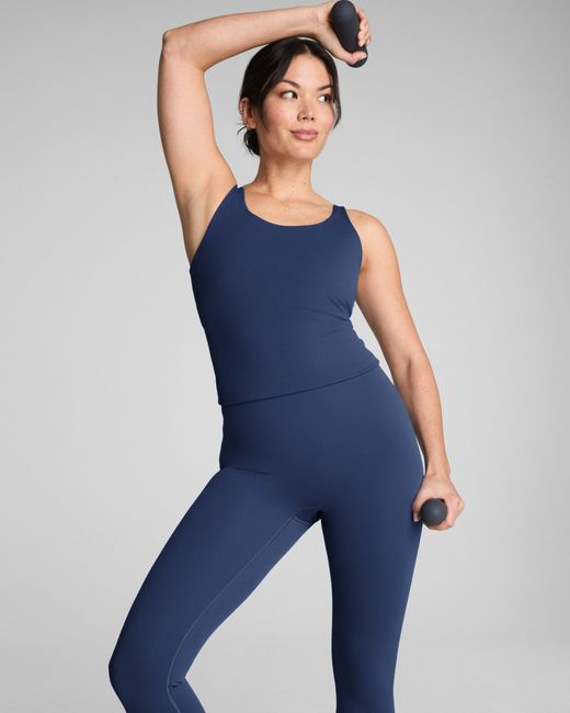Spanx Blue Shapetm Coreluxe 7/8 Leggings With Mid-tummy Compression