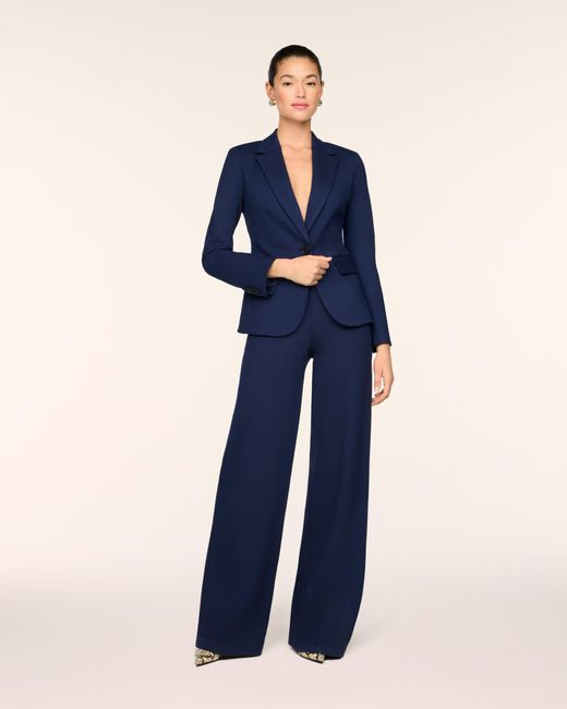 Spanx Blue Ponte Tailored Blazer