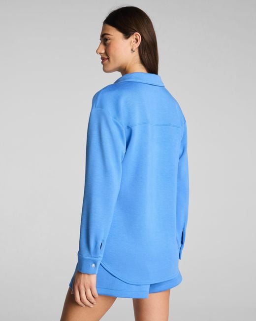 Spanx Blue Airessentials Oversized Button Down