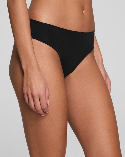 Spanx White Smooth Fit-To-You Supima Cotton Thong 3-Pack