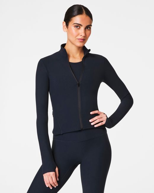 Spanx Blue Smoothtm Onform Full Zip Jacket