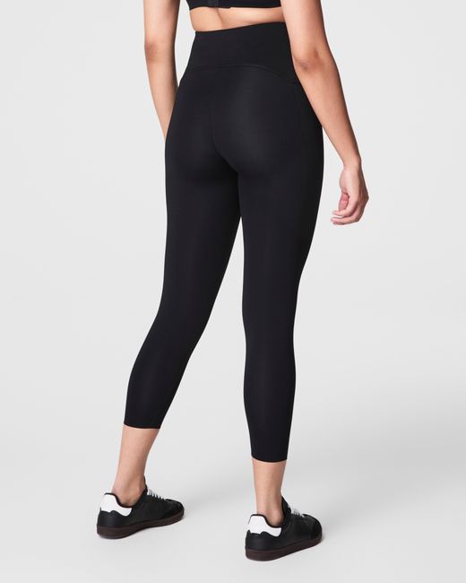 Spanx Black Shape Booty Boost Side Pocket Leggings