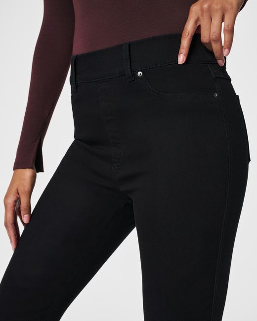 Spanx Step Hem Kick Flare Jeans in Blue Lyst