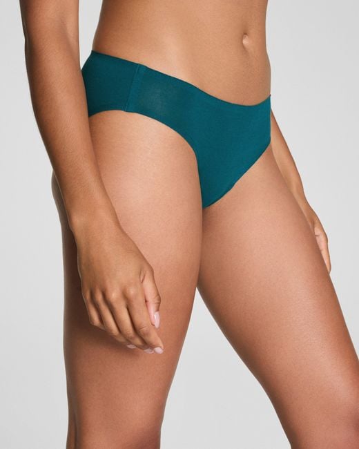 Spanx Purple Smooth Fit-To-You Supima Cotton Bikini 3-Pack
